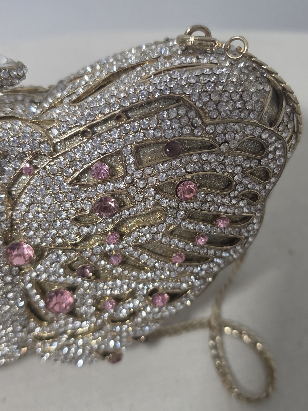 Butterfly Swaroski Crystal - Evening Clutch - Picture 9 of 12